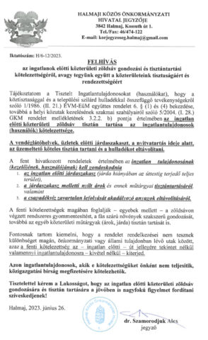 Hírek | Halmaj Község Honlapja